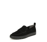 Vionic Mocassins Uptown Parfaitement compactables pour Femme avec Soutien de la voûte Plantaire, Coupe Moyenne, Daim Noir, 42 EU