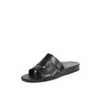 Vionic Sandales plates Glendora pour femme, cuir noir, 41 EU