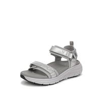 Vionic Sandales plates Walk Max Wanderer pour femme, Cuir argenté., 38 EU