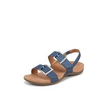 Vionic Sandales Reese pour femme avec soutien de la voûte plantaire, Tissu synthétique bleu denim, 42 EU