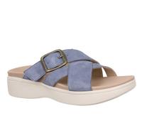 Vionic Starla Sandales orthopédiques pour femme - Boucle réglable - Plateforme confortable, Bleu pacifique, 39.5 EU Large