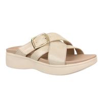 Vionic Starla Sandales orthopédiques pour femme - Boucle réglable - Plateforme confortable, doré, 37.5 EU