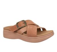 Vionic Starla Sandales orthopédiques pour femme - Boucle réglable - Plateforme confortable, Mousse moka, 38.5 EU