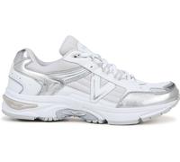 Vionic Vionic White & Silver Wide Fit 23Walk 2.0 Arch Support Trainers