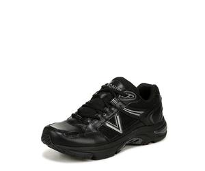 Vionic Women's 23Walk 2.0 Sneaker, Black Char Leather Mesh, 8.5 Wide