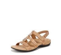 Vionic Women's Adjustable strap sandal Amber Shoes with Arch Support Wide Fit, Gold Cork, 3 UK Wide