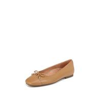 Vionic Women's Klara Ballet Flat, Brown Nappa Leather, 9 UK Wide