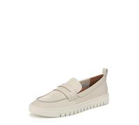 Vionic Women's Loafer Perfectly Packable Uptown Shoes with Arch Support Medium Fit, Cream White Leather, 40.5 EU