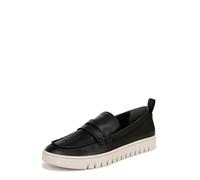 Vionic Women's Loafer Perfectly Packable Uptown Shoes with Arch Support Medium Fit, Cuir Noir, 39 EU