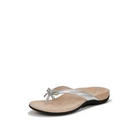 Vionic Femme Bella Sandale Plate, Aluminum Ribbed Metallic, 37 EU Large