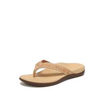 Vionic Women's Tide II Toe Post Sandal - Ladies Flip Flop with Concealed Orthotic Arch Support