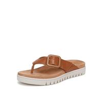 Vionic Women's Uptown Marin Flip-Flop, Tan Tmb Leather, 36 EU