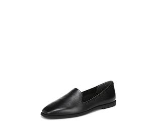 Vionic Women's Willa 2.0 Loafer, Black Tumbled Leather, 6 UK Wide