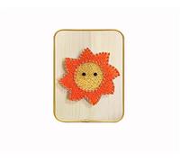 VIONNPPT DIY String Art Kit Wooden Craft Kit DIY Adults, Kit avec accessoires et cadre, convient pour enfants, adultes, débutants, décoration murale à la maison, cadeau unique (soleil)