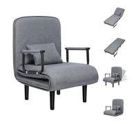 VioroKew 3 in 1 Folding Chair Bed - Convertible Sleepers Chair Bed,Foldable Resting Chairs Sofa Bed with 5 Position Adjustable Backrest,Home Office Recliner Single Sofa Chaise Lounge for Small Spaces