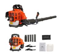 VioroKew 52CC Professional Gas Powered Backpack Leaf Blower - 550 CFM 2-Cycle Petrol Powered Leaf Blowers System with Cruise Control, Gasoline Backpack Blower for Outdoor Garden Yard Cleaning,Snow Re