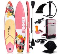 VIOSA 320 | Planche de SUP gonflable | 320 cm | Siège de kayak & kit complet avec pompe, pagaie & sac à dos | Capacité de charge jusqu'à 150 kg