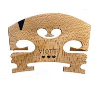 Viotti Chevalet de violon 4/4 en érable massif de qualité supérieure, prédécoupé et prémonté pour s'adapter à la plupart des violons 4/4, fabriqué par des experts hautement qualifiés pour un son plus