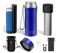 Viowey 48-60H Pochette Isotherme Insuline, 2-8 °C, Trousse Isotherme Medicament Diabétique de Voyage TSA-Température Affichage, Anti-Chocs, USB-C Plug-In (bleu)