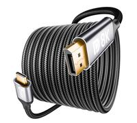 VIOY Câble USB C vers Displayport 3 m, câble unidirection de type C vers DP 1.4 (8K @ 60 Hz 4K @ 240 Hz), Thunderbolt 4/3 vers port d'affichage, compatible avec MacBook Pro/Air, iPad, iPhone 15-17 Pro