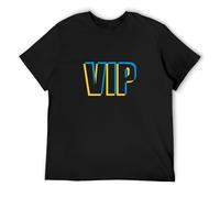 VIP 3D Effect Very Important Person Mens T-Shirt Black Tees Unisex Shirt M