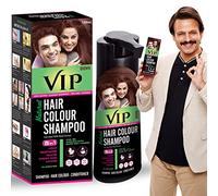 VIP 5 in 1 Hair Colour Shampoo base hair color (180 ml) BROWN