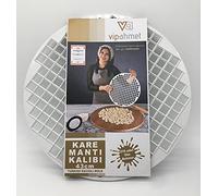 Vip Ahmet Carre Ravioli Former VP-088 VP-089 Manti Kalibi Muselière Pelmeni 216 trous 43 cm Blanc