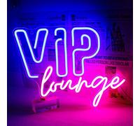 VIP Lounge Néon Panneau Ecriture Led Pour Décoration Murale Panneau Led Lumière Enseigne Lumineuse Néon Eclairage Pour Hôtel,Club,Café,Bar,Bureau,Salle de jeux