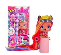 VIP PETS Bow Power Aurora S6 | Poupée petit chienne à collectionner avec un look Urbain et des cheveux longs à peigner ou décorer - Jouet cadeau pour filles +3 Ans