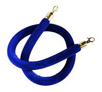 VIP Stanchion Rope/Queue Divider Barrier Rope,Twisted Barrier Rope for Crowd Control, for Movie Theaters Grand Openings Restaurants Hotels(Blue,1.7m/5.6ft/67inch)