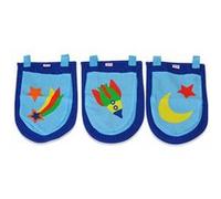 Vipack 3 pochettes pino astronaute 52cm bleu