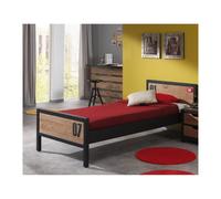 Vipack alex lit simple 90x200 pin massifpin massif + sommier 13 lattes