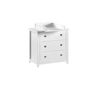 Vipack Amori Commode Plan à Langer Blanc