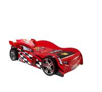 Vipack Lit Voiture Rouge en Bois pour Enfant 90 x 200 cm Night Speeder - SCNS200R