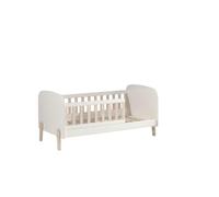 Lit blanc Kiddy Toddler - Vipack - Pin massif et MDF - Protection antichute - 1 place - Blanc