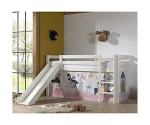 VIPACK Bed, pino Cotton, White, 90 x 200 cm