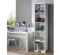 Étagère Bibliothèque 5 Niveaux "London" 195cm Blanc