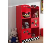 VIPACK SCBI120R Cabinet, MDF, Rouge, 42x76x133 cm