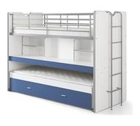 Vipack Lit superposé enfant Bonny 90 x 200 cm Bleu