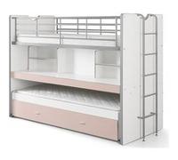 Vipack BONNY Compact80 Lits superposés 2 couchages Rose clair Rose G