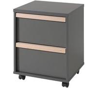 Caisson de Bureau 2 Tiroirs "London" 60cm Gris Anthracite
