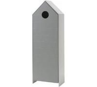 Les Tendances Armoire enfant 1 porte cabine de plage bois laqué gris Camila