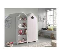 Vipack casami armoire ouverte + armoire 1 porte rose