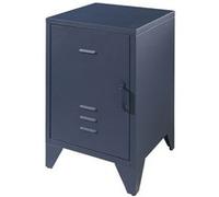 Vipack NIGHTSTAND, Metal, Blue, 40 x 60,5 cm