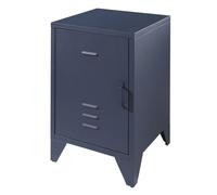 Vipack NIGHTSTAND, Metal, Blue, 40 x 60,5 cm