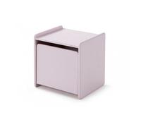 Vipack Chevet enfant Kiddy Bois laqué 1 porte L 40 cm Vieux rose
