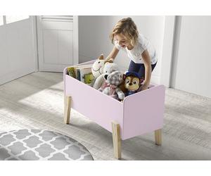 Vipack Coffre à Jouets en Bois de Pin et MDF Kiddy (4 Coloris) - KITB1014