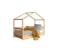Vipack dallas lit mh 90 x 200 naturel + lit gigogne