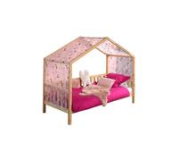 Vipack dallas lit mh 90 x 200 naturel + tente textile papillon