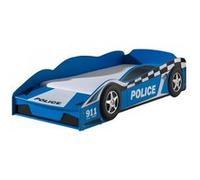 Vipack Lit junior Funbeds Voiture de police avec matelas 70x140 cm Bleu